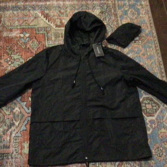 NWT Avoogue Ladies Waterproof Windbreaker, Sz L Black - Picture 2 of 12